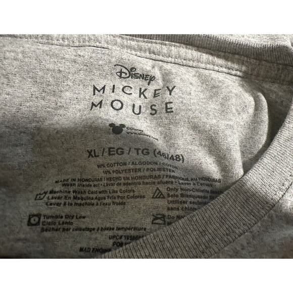 Disney Mickey Mouse Classic T-Shirt Gray Size XL, NWOT, Unisex - Picture 2 of 3